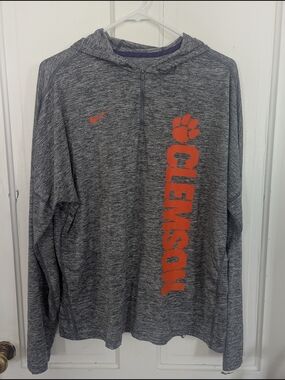 CLEMSON Nike Gray 1/4 Zip